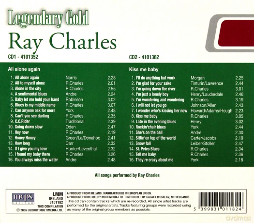 Ray Charles: Legendary Gold [2CD]