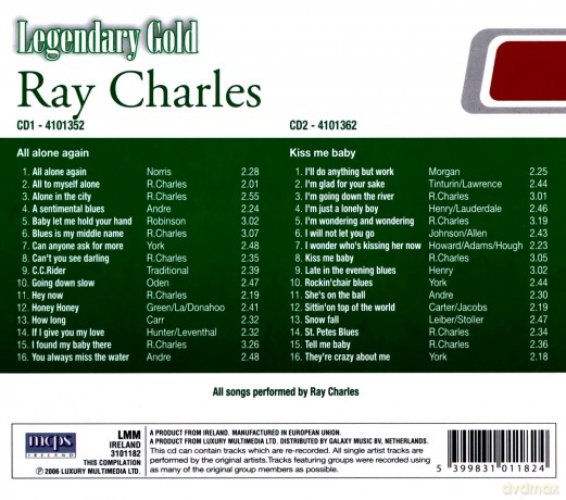Ray Charles: Legendary Gold [2CD]