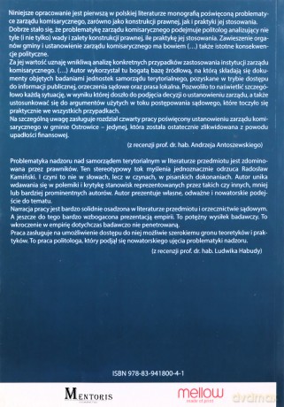 Zarząd komisaryczny jako instrument nadzoru nad - Rdosław Kamiński [KSIĄŻKA]