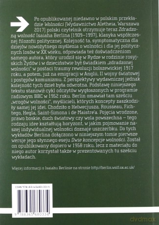 Zdradzona wolność. Jej sześciu wrogów - Isaiah Berlin [KSIĄŻKA]