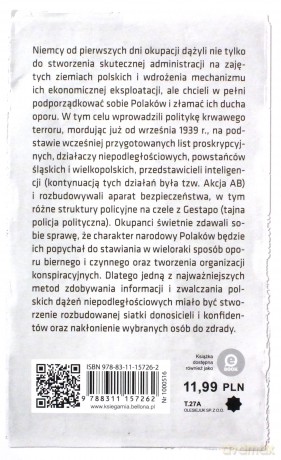 Zdrajcy, donosiciele, konfidenci w okupowanej Polsce - Andrzej Zasieczny [KSIĄŻKA]