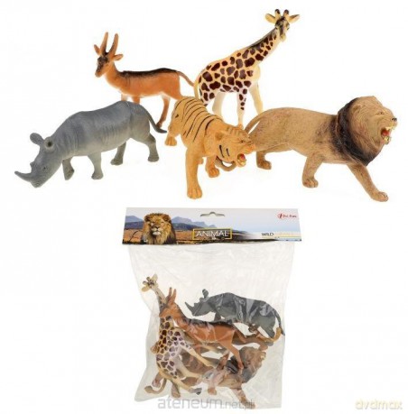 Zestaw 5 figurek dzikich zwierząt deluxe [FIGURKA]