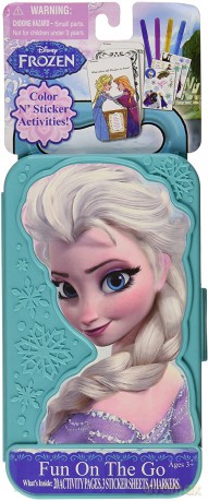 Zestaw do rysowania + naklejki Frozen