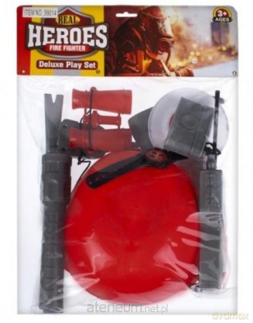 Zestaw strażacki + kask