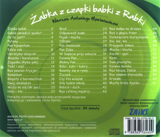 Żabka z czapki babki z Rabki - Antoni Marianowicz [AUDIOBOOK]