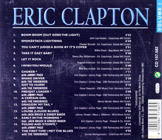Eric Clapton: Volume I [CD]