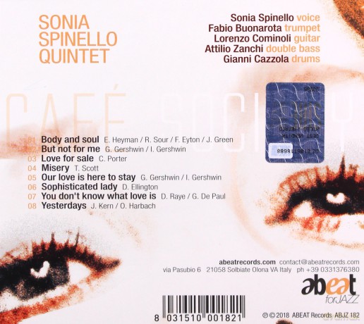 Sonia Spinello Quintet: Cafe' Society [CD]