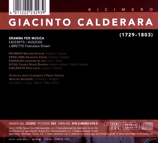 G. Calderara: Calderara: Ricimero [CD]
