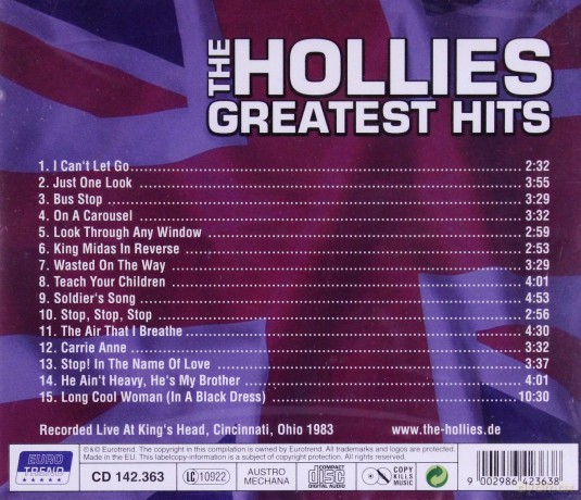The Hollies: Greatest Hits [CD]