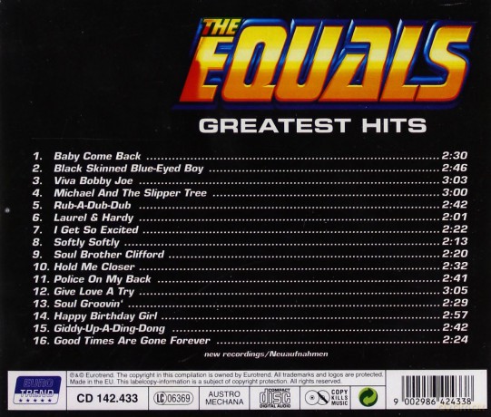 The Equals: Greatest Hits [CD]