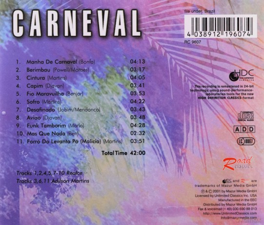 Carneval - Best Of Samba - Bossa Nova [CD]