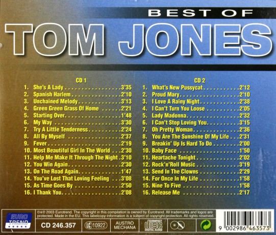 Tom Jones: Best Of [CD]
