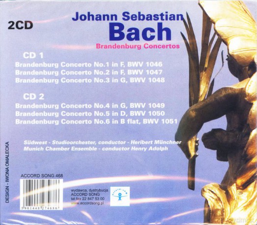 J.S.Bach: Brandeburg Concertos Nos. 1-6 [2CD]