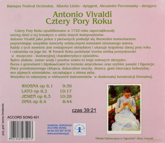 Vivaldi: Cztery Pory Roku Perły Klasyka [CD]