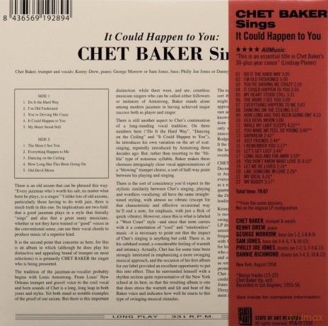 Chet Baker: Chet Baker - Sings-It Could Happen [CD]