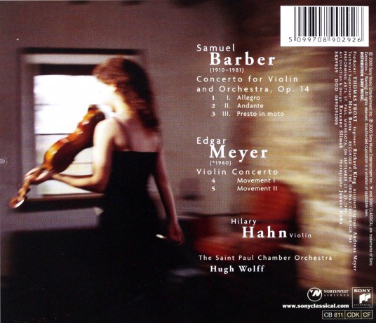 Hilary Hahn: Meyer Barber: Violin Concertos  [CD]
