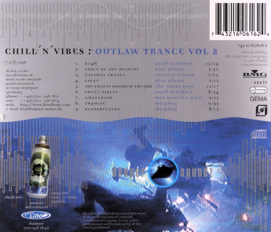 Chill N Vibes: Outlaw Trance 2 [CD]