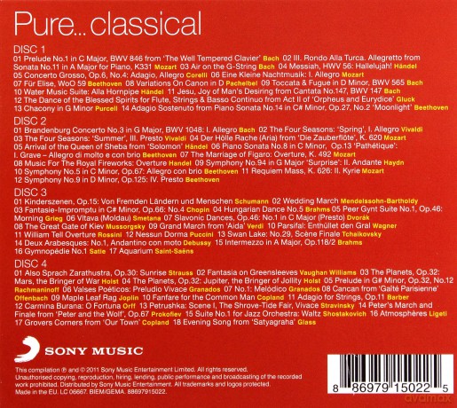 Pure... Classical  (digipack) [4CD]