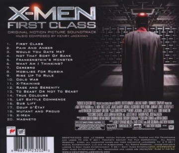 X-Men: First Class soundtrack (X-Men: Pierwsza Klasa) (Henry Jackman) [CD]