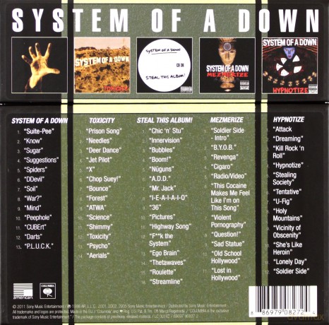 System Of A Down: System of a Down (Album Bundle) [5CD]
