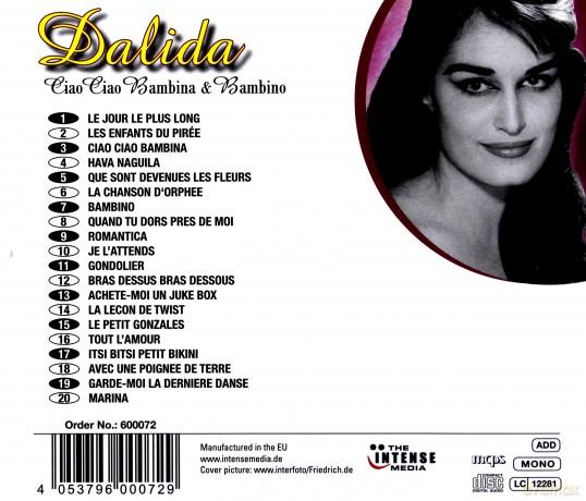 Dalida: Ciao Ciao Bambina & Bambino [CD]