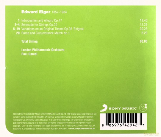 Paul Daniel: Elgar: Enigma Variations [CD]