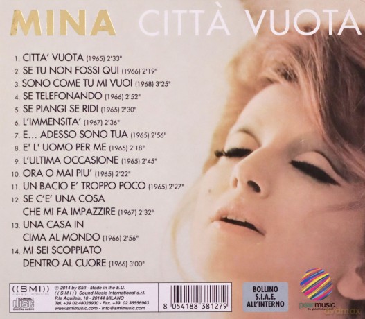 Mina: Citta' Vuota [CD]