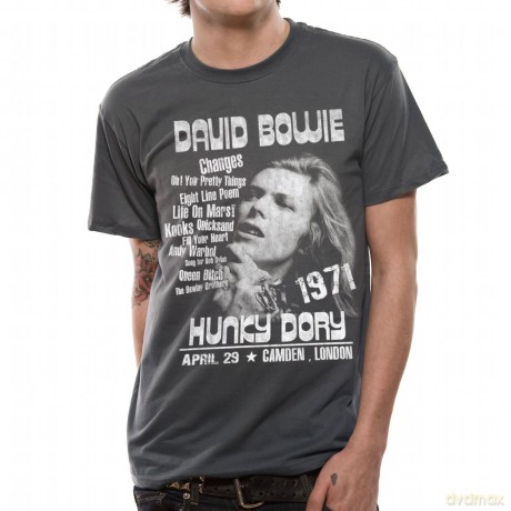 David Bowie: Hunky Dory, Charocal (S) [T-Shirt]