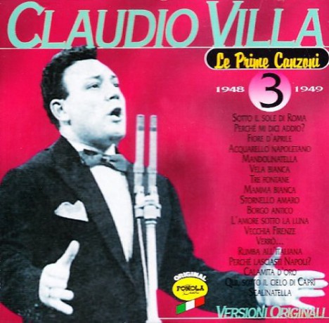 Claudio Villa: Claudio Villa Prime Canzoni 3 [CD]