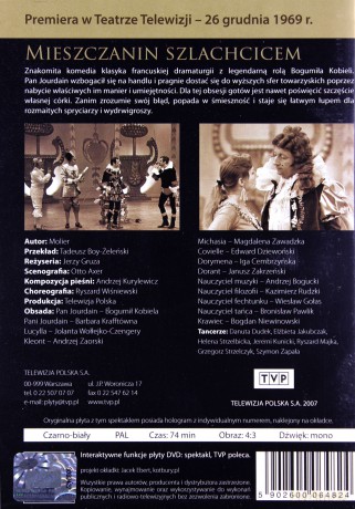 Teatr TVP: Mieszczanin szlachcicem [DVD]