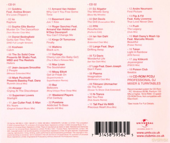 Club Mix 2002: 40 Of The Biggest Club Anthems [CD]
