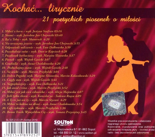 Kochać... lirycznie - 21 poetyckich piosenek o miłości (digipack) [CD]