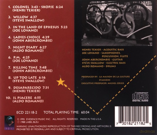 Henri Texier: Colonel Skopje [CD]
