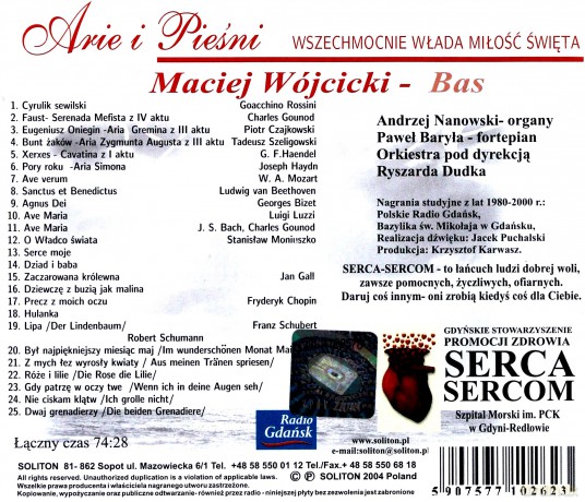 Maciej Wójcicki: Arie I Pieśni [CD]