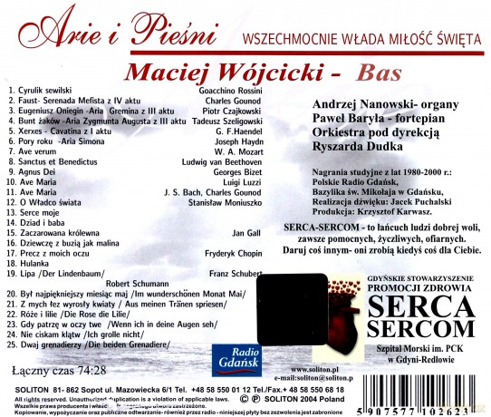 Maciej Wójcicki: Arie I Pieśni [CD]