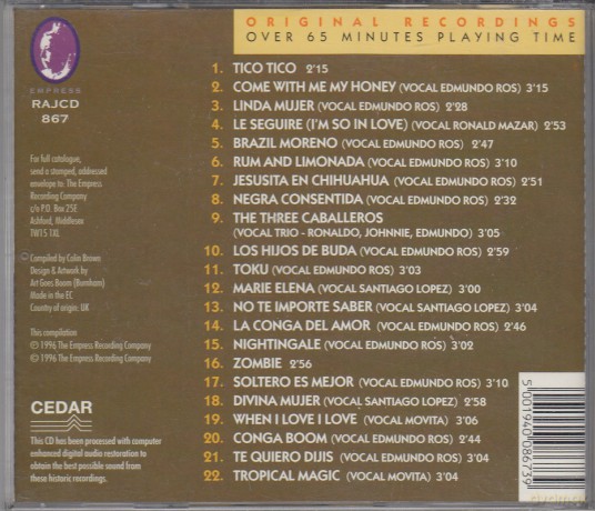 Edmundo Ros: Come With Me My Honey [CD]