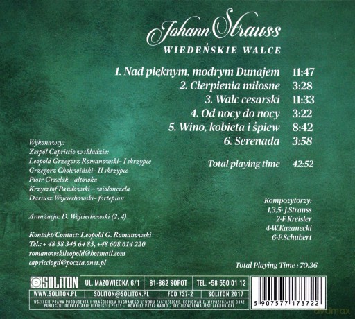 Strauss - Walce Wiedenskie [CD]