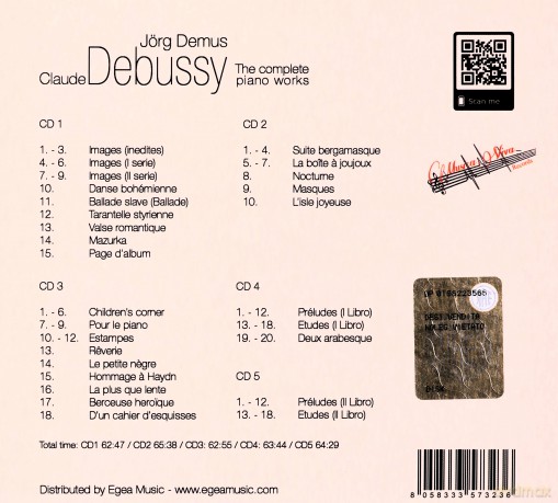 Jorg Demus: Complete Piano Works [5CD]