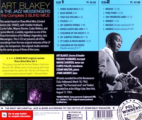 Art Blakey: Complete Three Blind Mice [2CD]