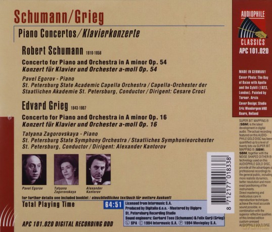 Concerto for Piano and Orch. [CD]