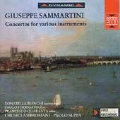 Giuseppe Sammartini: Concertos for Various Instruments [CD]