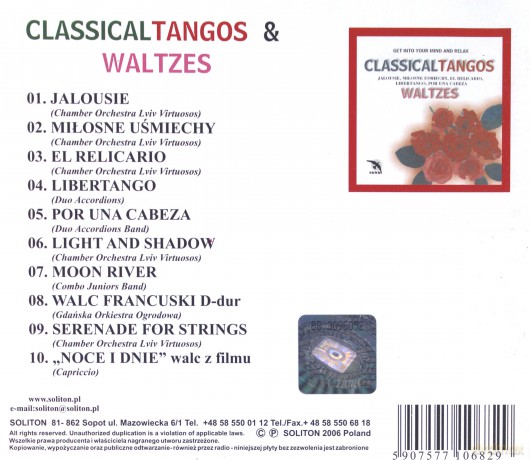Classical Tango And Waltzes [CD]