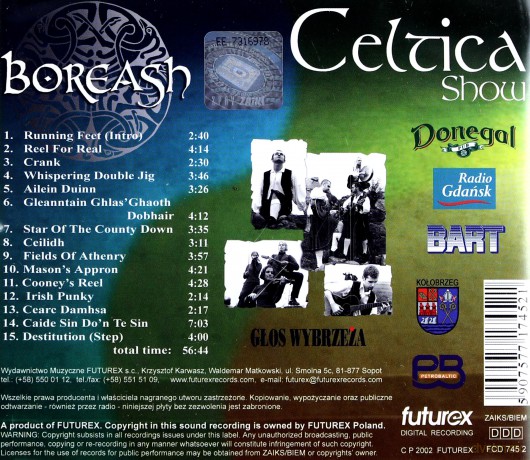 Boreash: Celtica Show [CD]