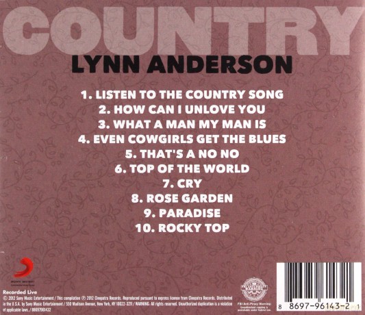Lynn Anderson: Country: Lynn Anderson [CD]
