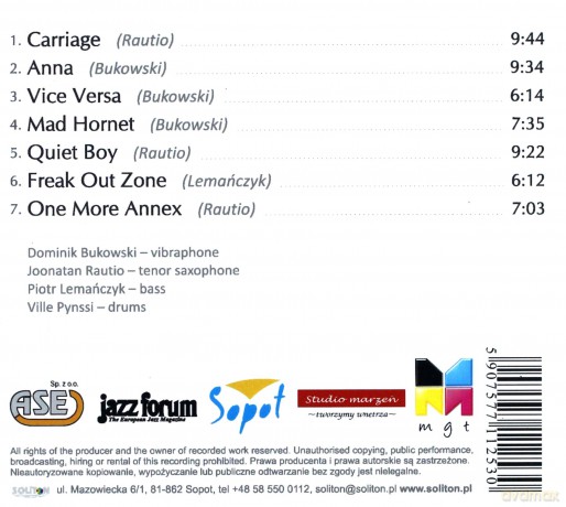 Dominik Bukowski: Vice Versa (digipack) [CD]