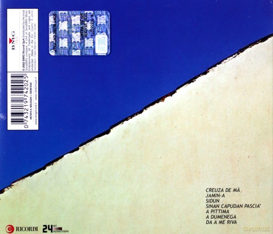 Fabrizio De Andre: Creuza De Ma [CD]
