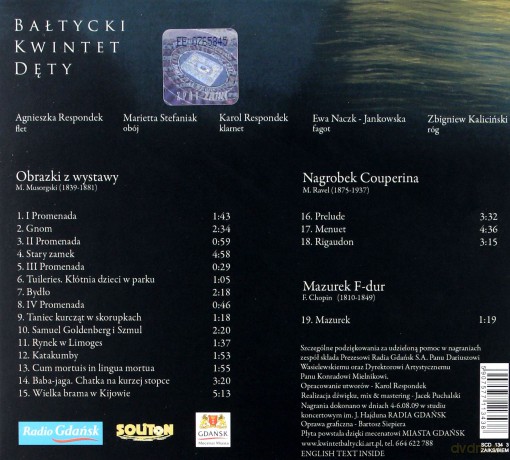 Bałtycki Kwintet Dęty: Obrazki Z Wystawy [CD]