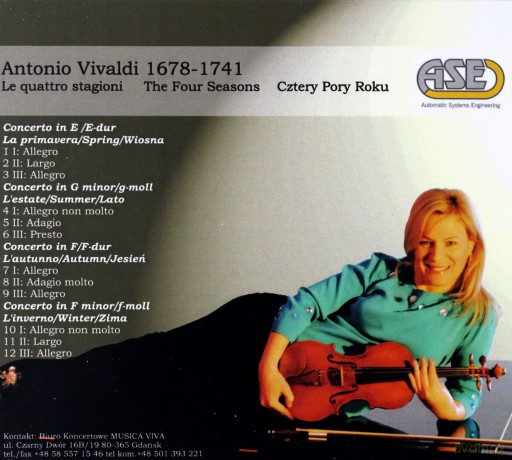 Antonio Vivaldi Natalia Walewska: Cztery Pory Roku  [CD]