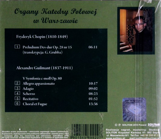 Grubba Gedymin: Organy Katedery Polowej W Warszawie [CD]