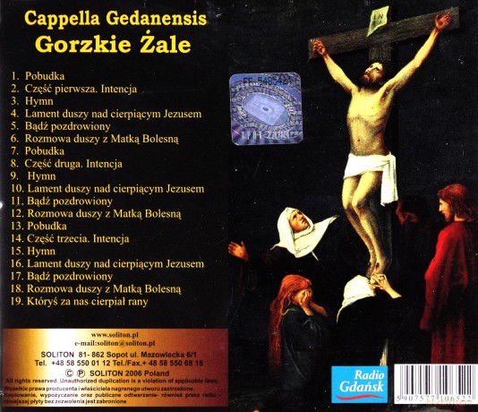 Cappella Gedanensis: Gorzkie Żale [CD]